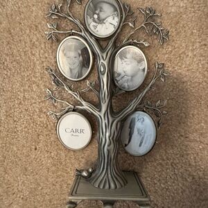 Family Tree Photo Frame - Silver